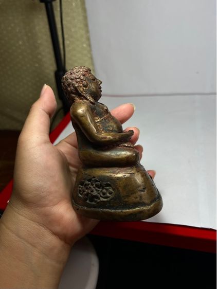 พระบูชาสังขจายเชียงแสน เนื้อสัมฤทธิ์ หน้าตัก 2 นิ้ว สูง 5 นิ้ว รูปที่ 10