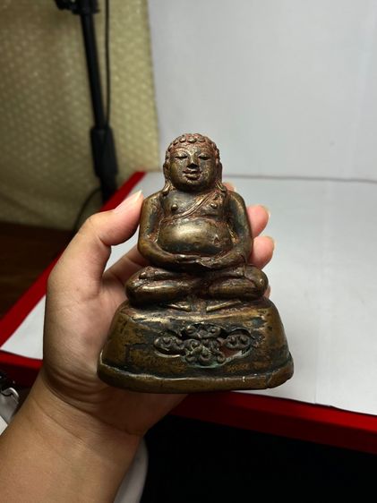 พระบูชาสังขจายเชียงแสน เนื้อสัมฤทธิ์ หน้าตัก 2 นิ้ว สูง 5 นิ้ว รูปที่ 8