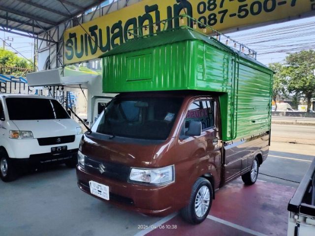 Suzuki Carry 2020 1.5 Pickup เบนซิน ไม่ติดแก๊ส เกียร์ธรรมดา น้ำตาล รูปที่ 2