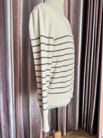 เสื้อ Cardigan แขนยาวสีครีม ผ้านุ่ม แขนยาว รูปที่ 5