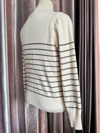 เสื้อ Cardigan แขนยาวสีครีม ผ้านุ่ม แขนยาว รูปที่ 2