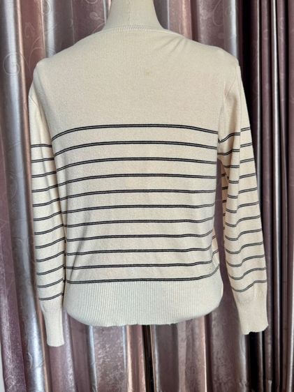 เสื้อ Cardigan แขนยาวสีครีม ผ้านุ่ม แขนยาว รูปที่ 9