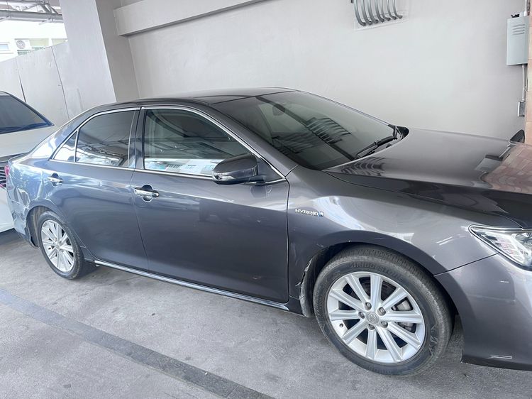 Toyota Camry 2014 2.4 Hybrid Sedan ปลั๊กอินไฮบริด (PHEV) ไม่ติดแก๊ส เกียร์อัตโนมัติ เทา รูปที่ 4