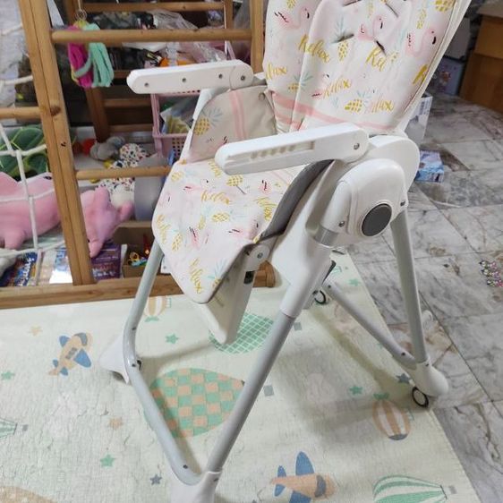 เก้าอี้กินข้าวเด็ก Baby Trend รุ่น A La Mode ปรับความสูง 6ระดับ พับเก็บได้ ขายถูก สายรัดชำรุด