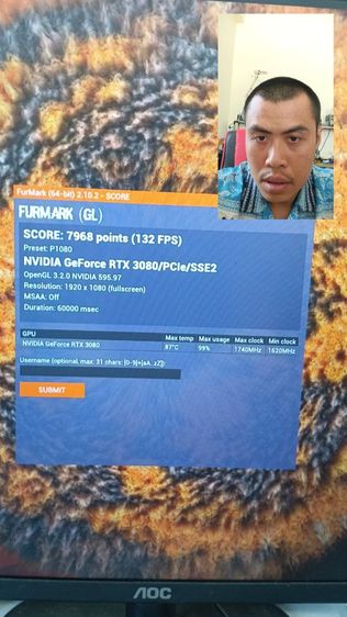 การ์ดจอ RTX3080 10GB XLRB GAMING EPIC-X RGB ครบกล่อง รูปที่ 9