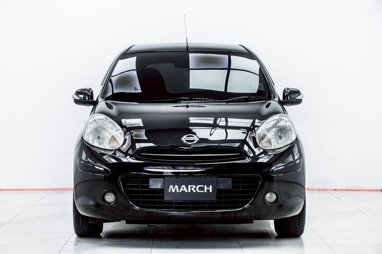 Nissan March 2011 1.2 EL Sedan เบนซิน ไม่ติดแก๊ส เกียร์อัตโนมัติ ดำ รูปที่ 4