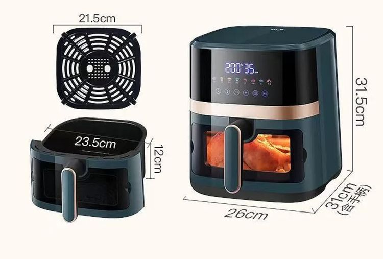 หม้อทอดไร้น้ำมัน ขนาดใหญ่ 6 ลิตร รูปที่ 2