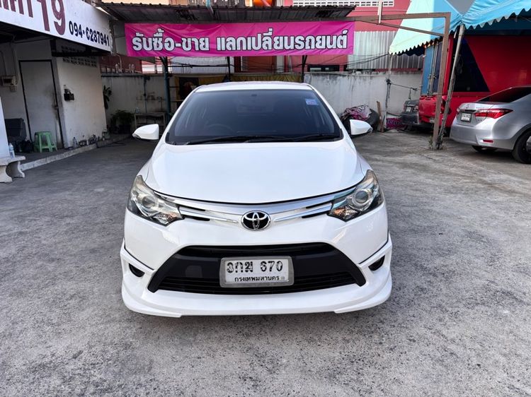 Toyota Vios 2014 1.5 S Sedan เบนซิน ไม่ติดแก๊ส เกียร์อัตโนมัติ ขาว รูปที่ 2