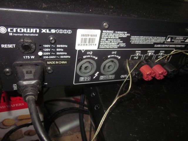 เครื่องเสียง CROWN  XLS1000 รูปที่ 4