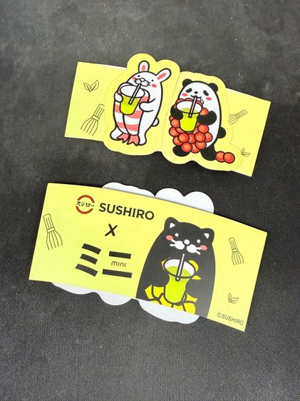 แจกฟรี ที่ครอบแก้วSushiro