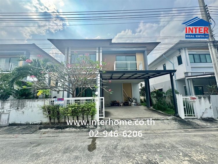 บ้านเดี่ยว 2 ชั้น 55.3 ตร.ว. หมู่บ้านอาร์เค โฮมพาร์ค2 ถนนเลียบมอเตอร์เวย์หมายเลข7 ถนนพัฒนาชนบท3 เขตลาดกระบัง กรุงเทพมหานคร รูปที่ 2