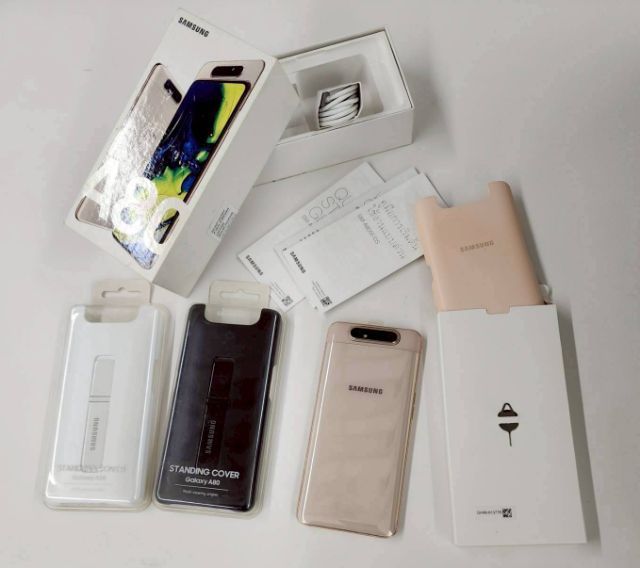 ( Sale ) Samsung A80 (Angel Gold) Top SeriesA กล้องหมุน เซลฟี่ชัดจากกล้อง 3 เลนส์  รูปที่ 2