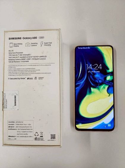( Sale ) Samsung A80 (Angel Gold) Top SeriesA กล้องหมุน เซลฟี่ชัดจากกล้อง 3 เลนส์  รูปที่ 3