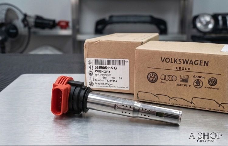 คอยล์จุดระเบิด Ignition Coil แท้เบิกศูนย์ Volkswagen Audi หมายเลขอะไหล่ 06E905115G รุ่นหัวแด รูปที่ 3