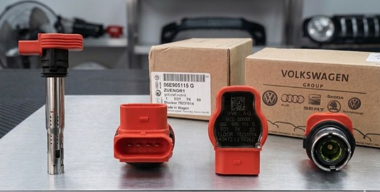 คอยล์จุดระเบิด Ignition Coil แท้เบิกศูนย์ Volkswagen Audi หมายเลขอะไหล่ 06E905115G รุ่นหัวแด รูปที่ 4