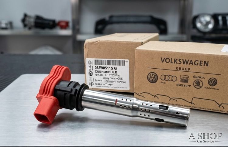 คอยล์จุดระเบิด Ignition Coil แท้เบิกศูนย์ Volkswagen Audi หมายเลขอะไหล่ 06E905115G รุ่นหัวแด รูปที่ 5