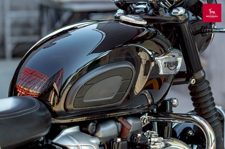Triumph Bonneville T100 ปี2019 สีดำเงา วิ่ง17,000Km. สภาพใหม่มาก รูปที่ 14