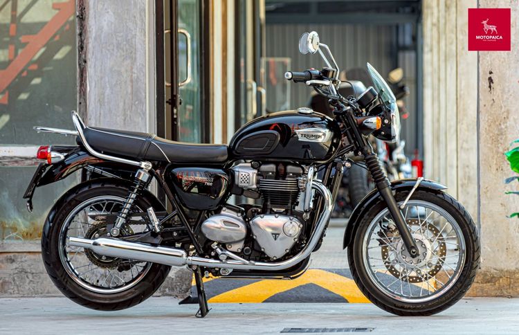 Triumph Bonneville T100 ปี2019 สีดำเงา วิ่ง17,000Km. สภาพใหม่มาก รูปที่ 2