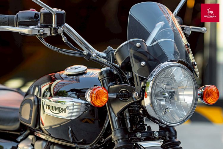 Triumph Bonneville T100 ปี2019 สีดำเงา วิ่ง17,000Km. สภาพใหม่มาก รูปที่ 8