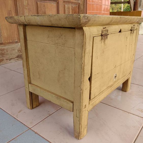 หีบไม้สักโบราณ เกือบร้อยปี รูปที่ 8