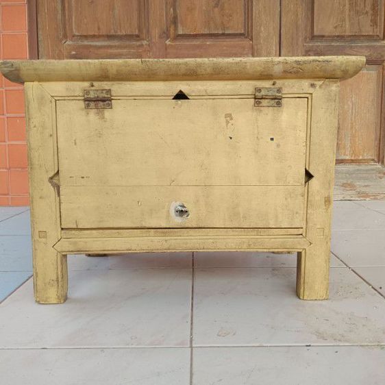 หีบไม้สักโบราณ เกือบร้อยปี รูปที่ 10