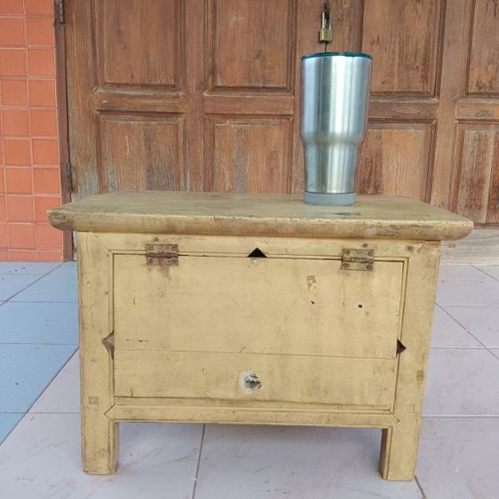 หีบไม้สักโบราณ เกือบร้อยปี รูปที่ 6