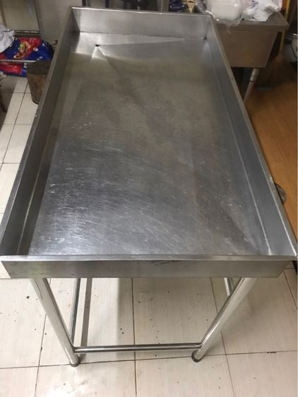 “โต๊ะสแตนเลส 120 ซม.  แข็งแรง พร้อมใช้  รูปที่ 3