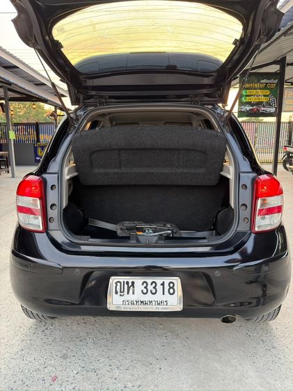 Nissan March 2011 1.2 E Sedan เบนซิน ไม่ติดแก๊ส เกียร์อัตโนมัติ ดำ รูปที่ 4
