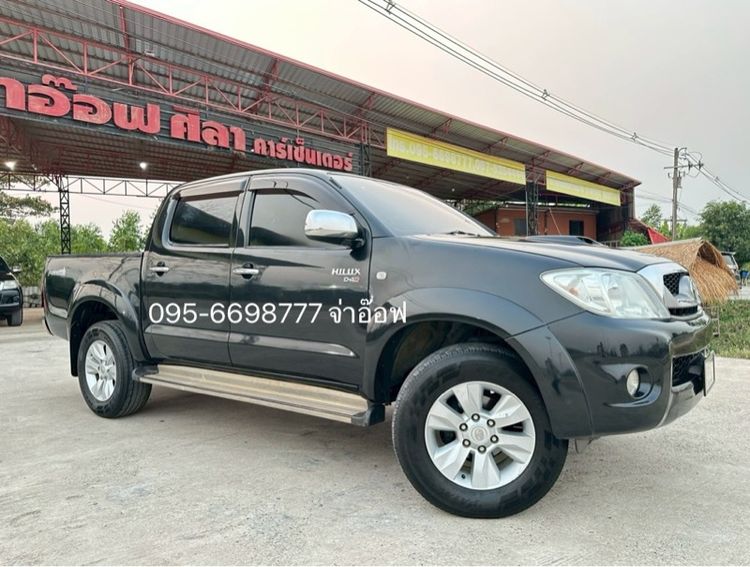 Toyota Hilux Vigo 2010 2.5 E Prerunner VN Turbo Pickup ดีเซล ไม่ติดแก๊ส เกียร์ธรรมดา ดำ รูปที่ 2
