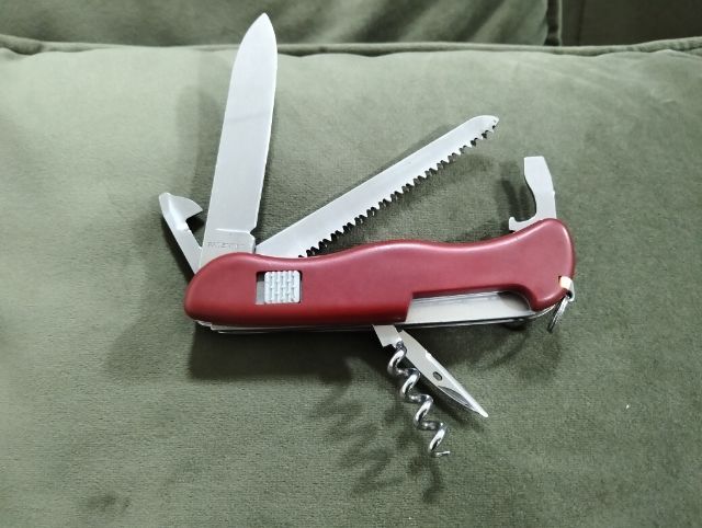 Victorinox Forester 111 mm. แท้มือสองประกับแน่นกระชังเครื่องมือสวยครบคมเดิม แหนบ-ไม้จิ้มฟันครบ ราคา 990.-รวมส่งเก็บเงินปลายทางไม่บวกเพิ่ม รูปที่ 8