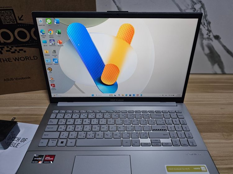 VivoBook 15 Ryzen5 7520u+ readeon Graphic+Ram16g+ssd512 เครื่องสวย ประกันยาวๆ  รูปที่ 3