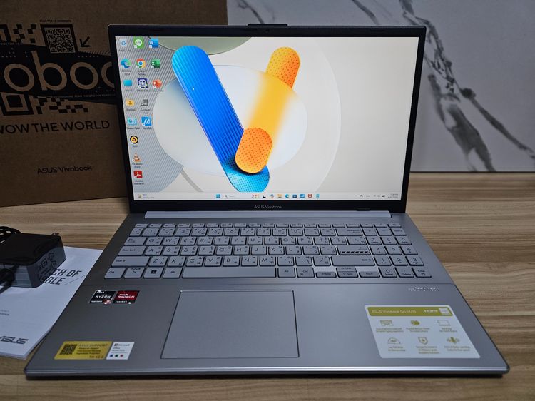 VivoBook 15 Ryzen5 7520u+ readeon Graphic+Ram16g+ssd512 เครื่องสวย ประกันยาวๆ  รูปที่ 2