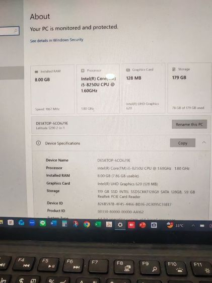 Dell latitude 5290​ 2in1 ใส่ซิมได้ จอทัชสกรีนพร้อมปากกา รูปที่ 5