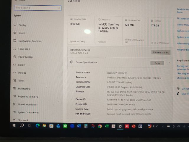 Dell latitude 5290​ 2in1 ใส่ซิมได้ จอทัชสกรีนพร้อมปากกา รูปที่ 6