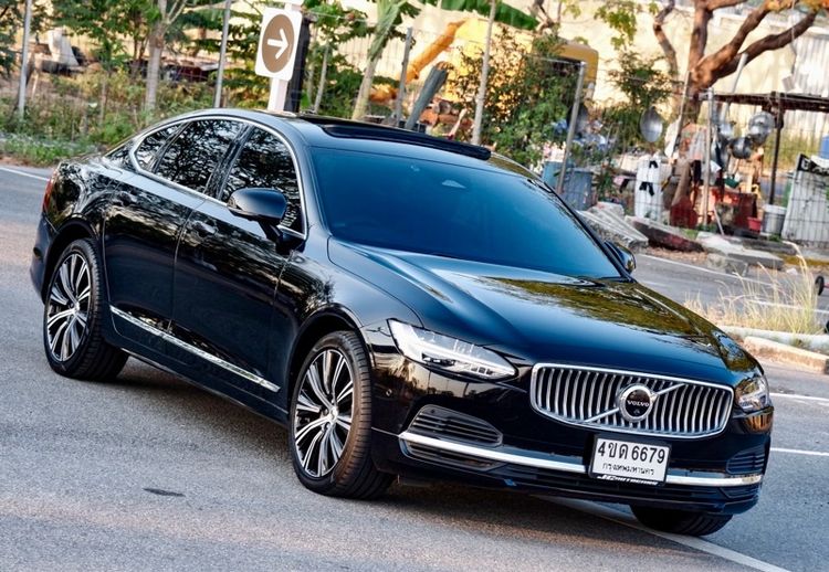 Volvo S90 2023 Recharge Ultimate Bright T8 4WD Sedan ปลั๊กอินไฮบริด (PHEV) ไม่ติดแก๊ส เกียร์อัตโนมัติ ดำ รูปที่ 3