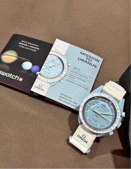 นาฬิกา Omega x swatch Watch MOONSWATCH "Mission To Pluto “quartz” สินค้า สภาพสะสม  รูปที่ 7