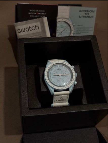 นาฬิกา Omega x swatch Watch MOONSWATCH "Mission To Pluto “quartz” สินค้า สภาพสะสม  รูปที่ 6
