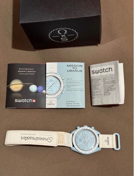 นาฬิกา Omega x swatch Watch MOONSWATCH "Mission To Pluto “quartz” สินค้า สภาพสะสม  รูปที่ 4