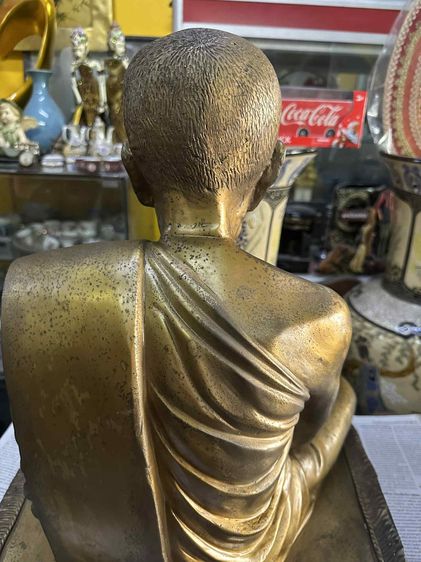  พระบูชาหน้าตัก16นิ้ว หลวงปู่บุญมีองค์ใหญ่มากๆ  หลวงปู่บุญมี โชติปาโล วัดสระประสานสุสภาพสวยเดิมๆสร้างน้อย รับปะกันแท้ กทม นัดรับได้เลยนะครับ รูปที่ 7