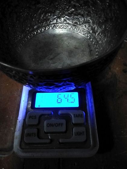 ขันเงินโบราณ (ประกันเงินแท้ 83เปอร์เซ็น)มีvdo ทดสอบกรด รูปที่ 3