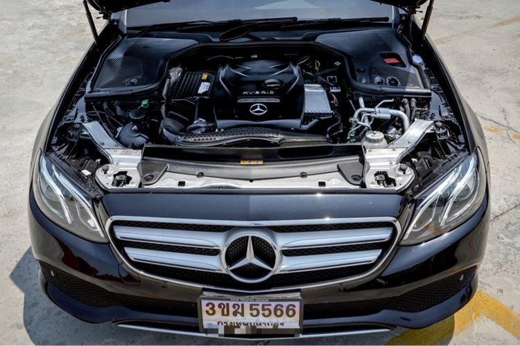 Mercedes-Benz E-Class 2018 E350 Sedan ปลั๊กอินไฮบริด (PHEV) ไม่ติดแก๊ส เกียร์อัตโนมัติ ดำ รูปที่ 3