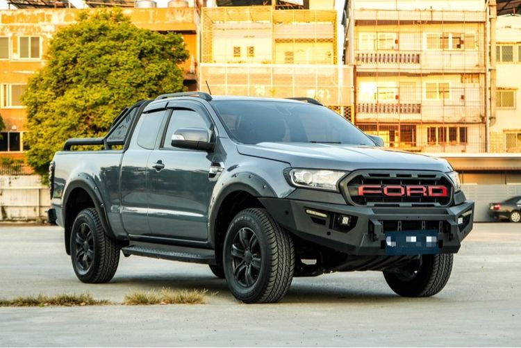 Ford Ranger 2021 2.2 Hi-Rider XLT Pickup ดีเซล ไม่ติดแก๊ส เกียร์อัตโนมัติ เทา รูปที่ 2