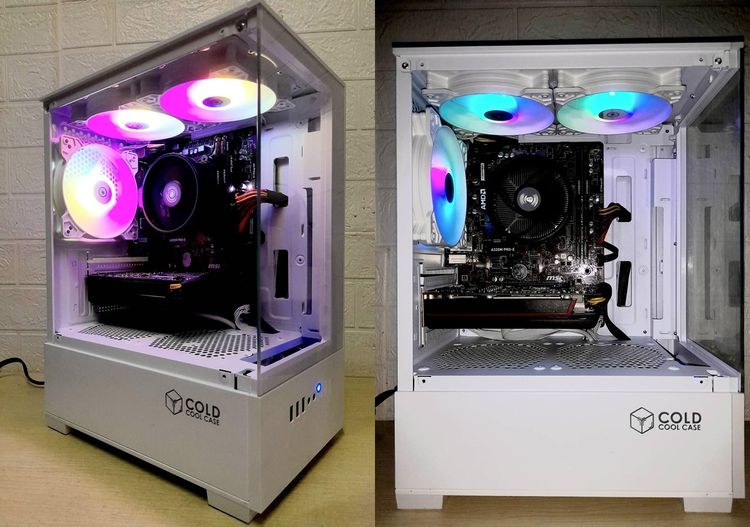 💥 Com ทำงานกราฟิก 3D เล่นเกมส์  💥 CPU RYZEN5 1600X + RX 580 OC 4 GB + RAM 16 GB + SSD 250 GB 💥