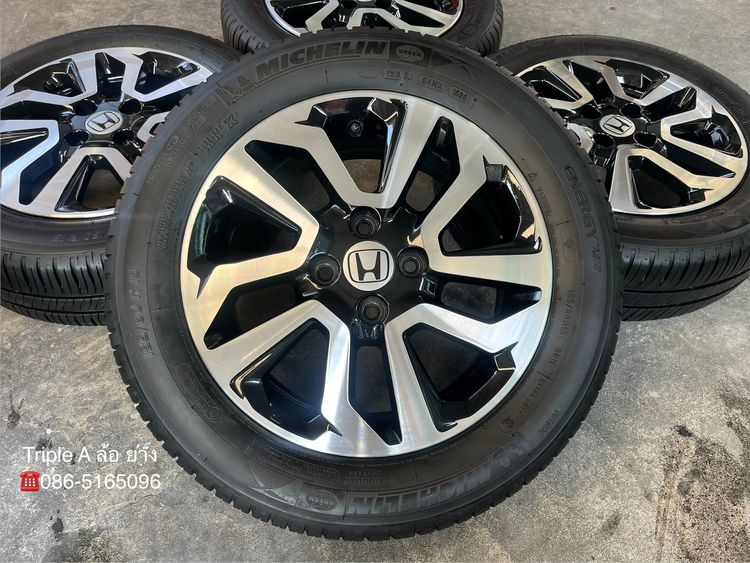 ✨ล้อแม็ก✨Honda Jazz GK รองท็อป ขอบ 15 ดำหน้าเงา พร้อมยาง 185-60-15 Michelin💥ปี 25💥 รูปที่ 2