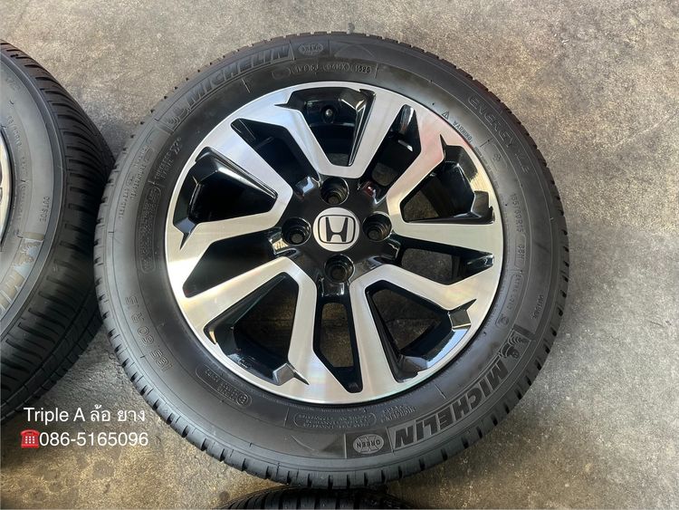 ✨ล้อแม็ก✨Honda Jazz GK รองท็อป ขอบ 15 ดำหน้าเงา พร้อมยาง 185-60-15 Michelin💥ปี 25💥 รูปที่ 5