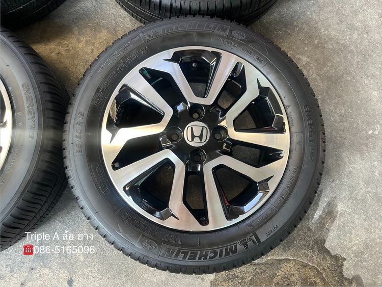 ✨ล้อแม็ก✨Honda Jazz GK รองท็อป ขอบ 15 ดำหน้าเงา พร้อมยาง 185-60-15 Michelin💥ปี 25💥 รูปที่ 3