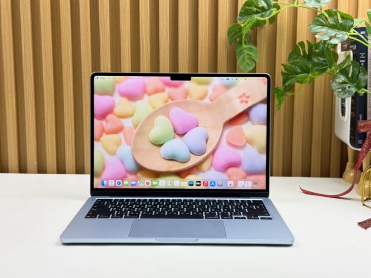 แมค โอเอส 16 กิกะไบต์ อื่นๆ ใช่ MacBook Air 13.6-inch M4 2025 Ram16GB SSD256GB SkyBlue apple care 4 June 2026 