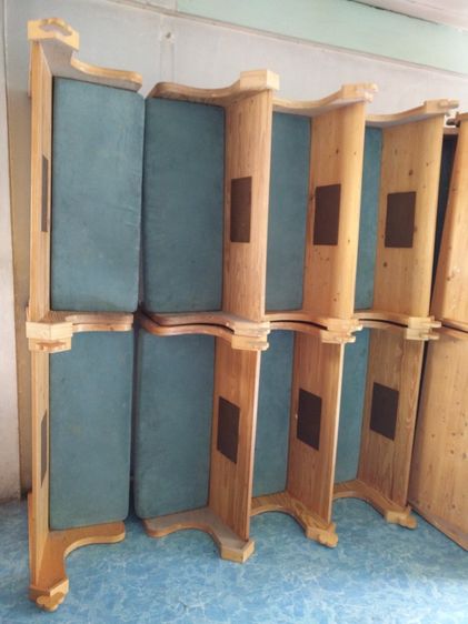 ขายโซฟาไม้เเอชตัวละ1,000บาท(มี10ตัว) ขนาดกว้าง110ลึก45สูง100cm รูปที่ 5