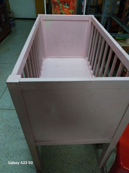 เตียงเด็กอ่อน ชมพู รูปที่ 3