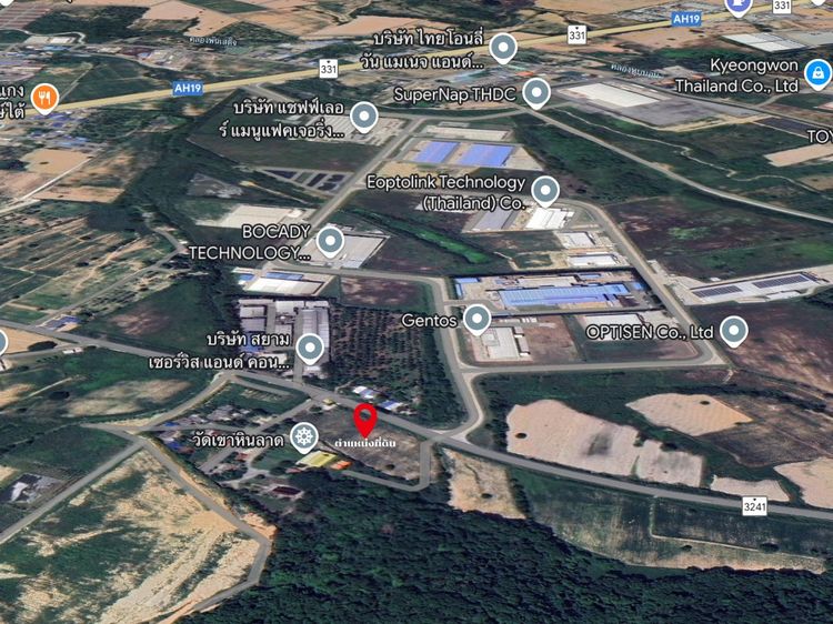 โอกาสลงทุนทำเล ที่ดิน 8 ไร่เศษ ติดถนน 3241 ตรงข้ามทางเข้านิคมฯ WHA Chonburi 2 รูปที่ 3